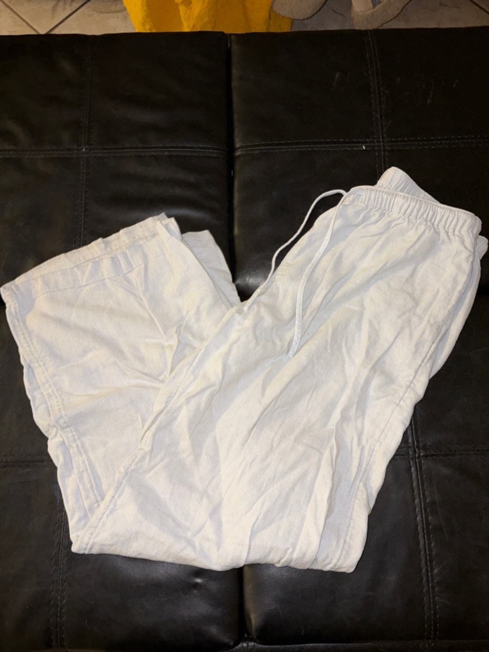 Abound light blue Linen-Blend Wide Leg Drawstring Pants